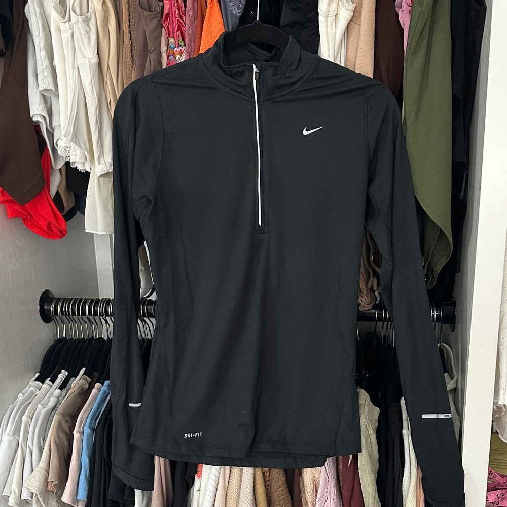 Nike Black Quarter-Zip Performance Top